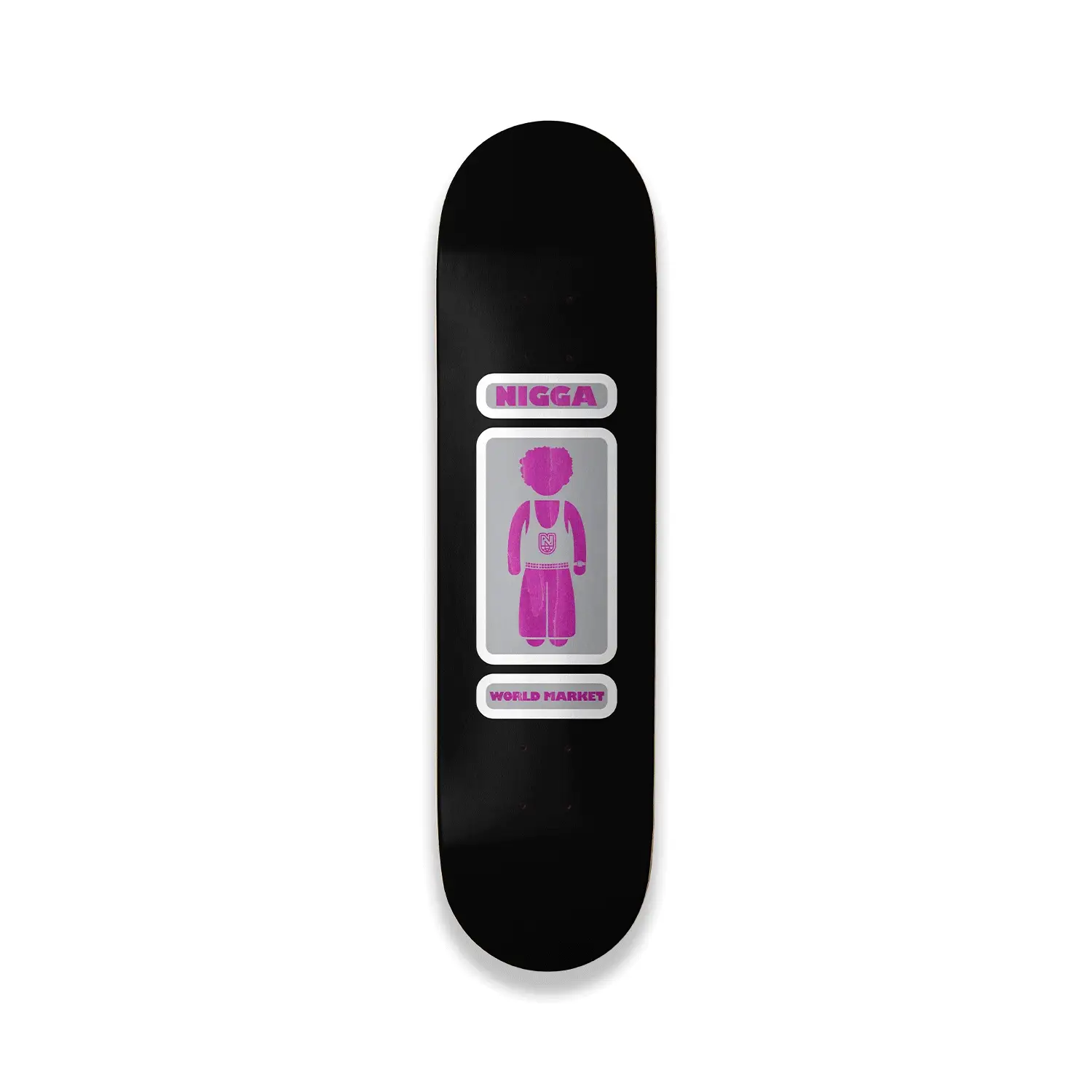 Black Nirl Skateboard Deck