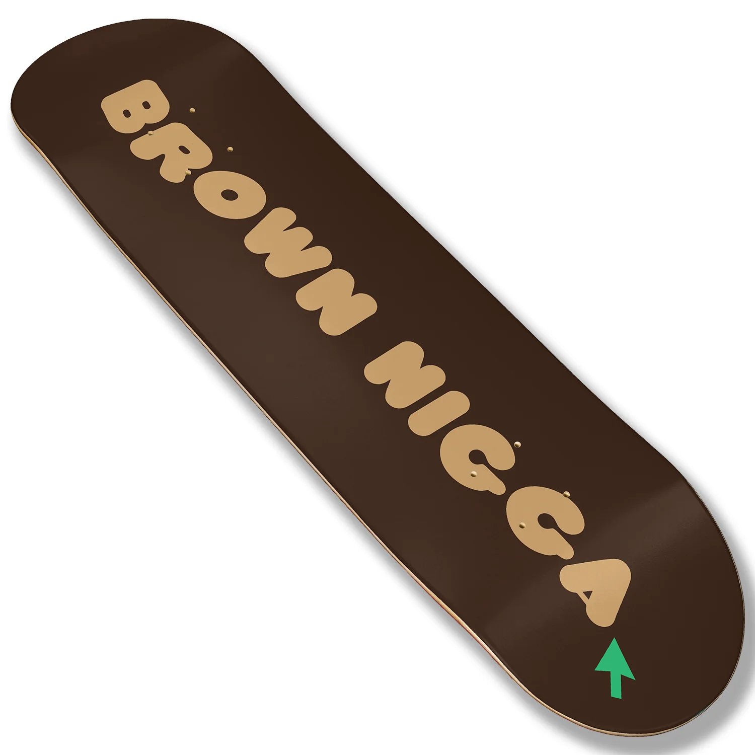 Brown Nigga Skateboard Deck - Image 2
